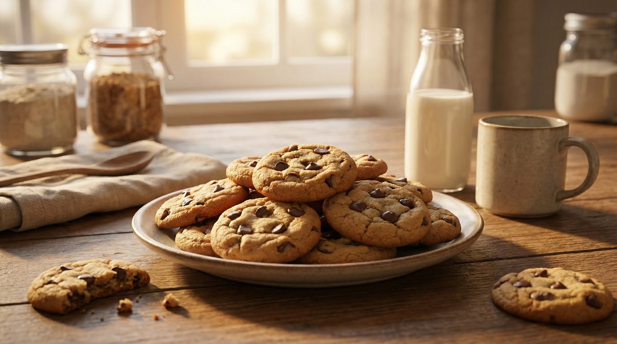 Caja de 24 cookies de chocolate caseras