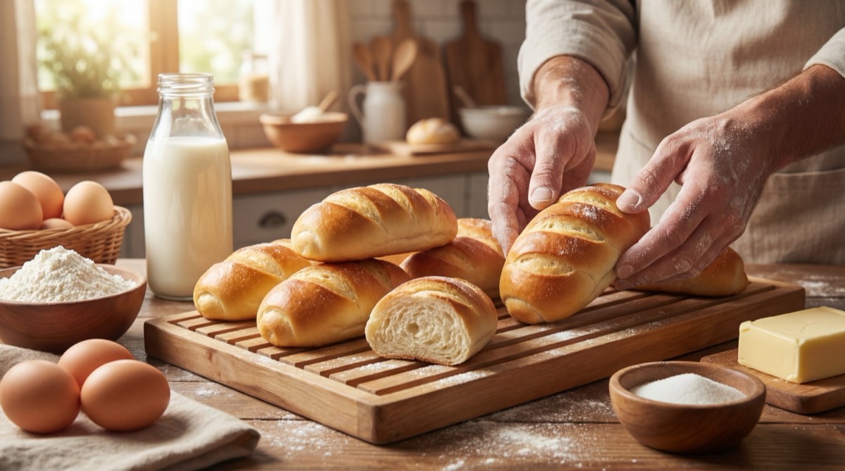 Pack familiar de pan de leche casero x12